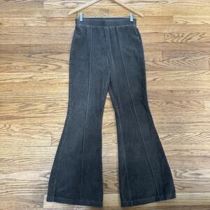 Aerie Groove On Ribbed Corduroy Velour Flare Pants Sz Sm Minimalist Boho 70s